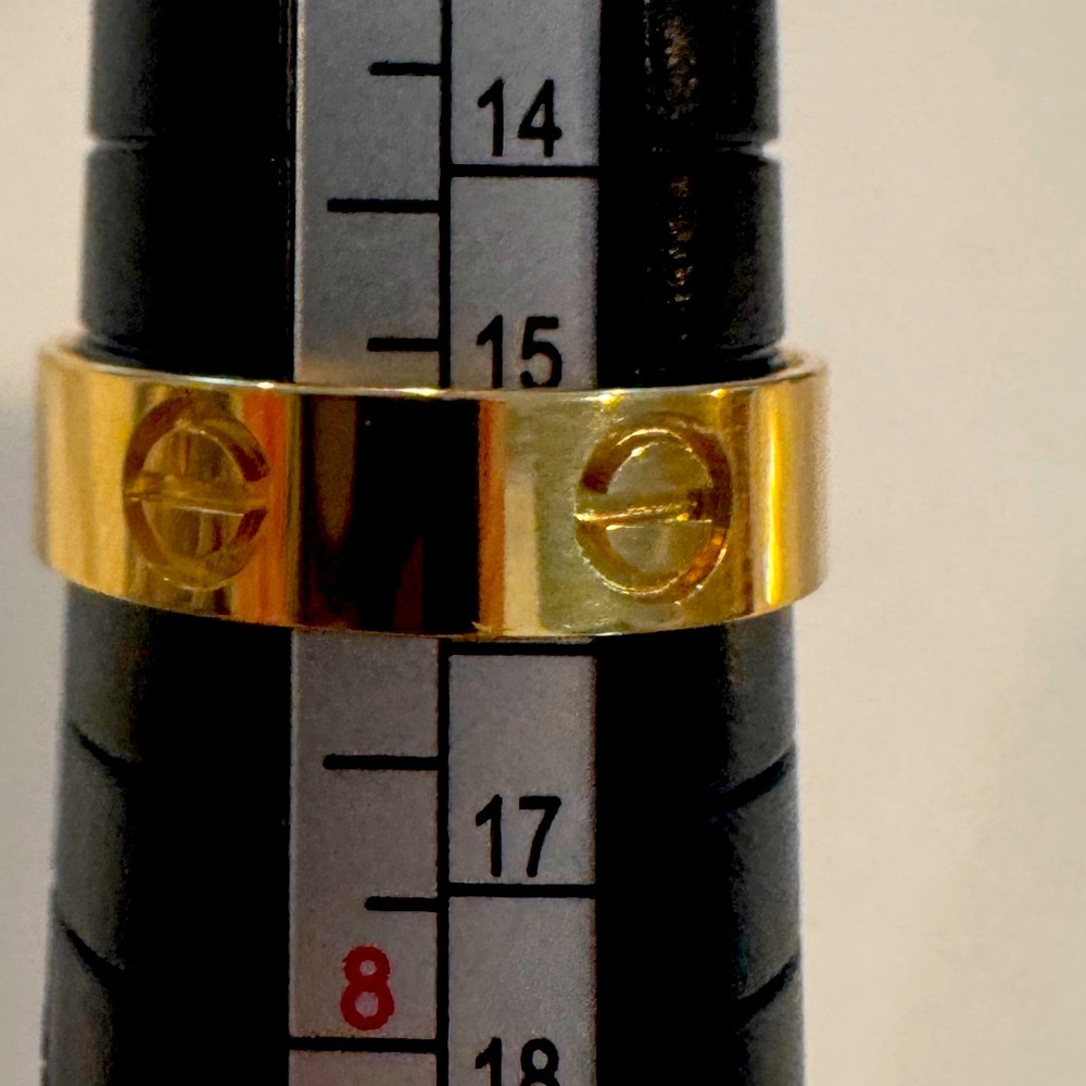 18K Real Gold Ring size 7
